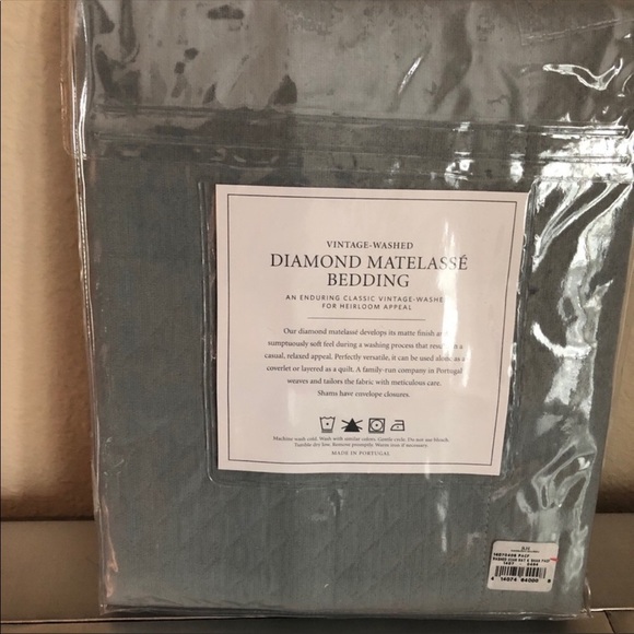 RESTORATION HARDWARE KING PILLOW SHAM PACIFIC - Picture 6 of 11